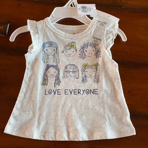 ⚡️2 for $10⚡️NWT wandering baby girl ruffle top